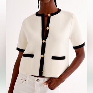 Abercrombie luxeloft short sleeve cardigan - NWT!